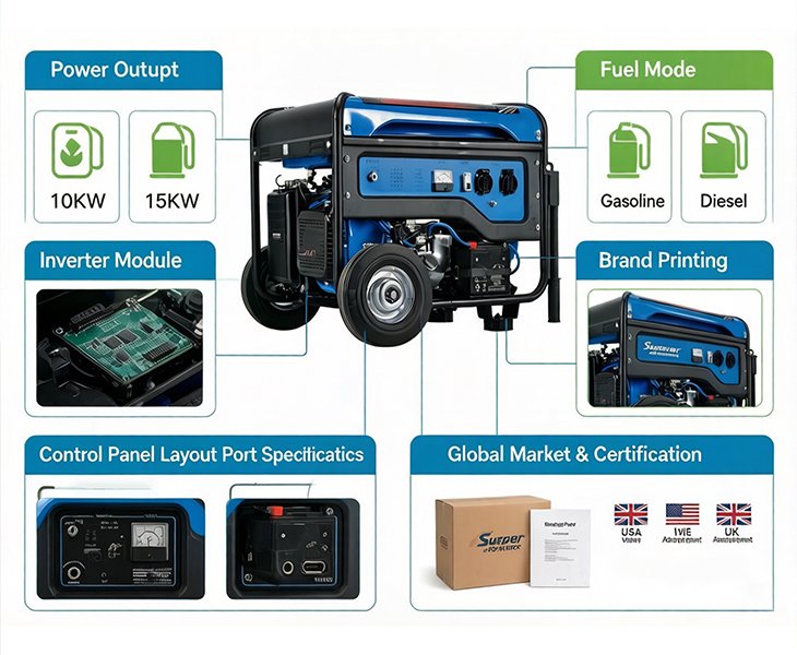 Usuper Power Full Custom Option for Your Portable Generator
