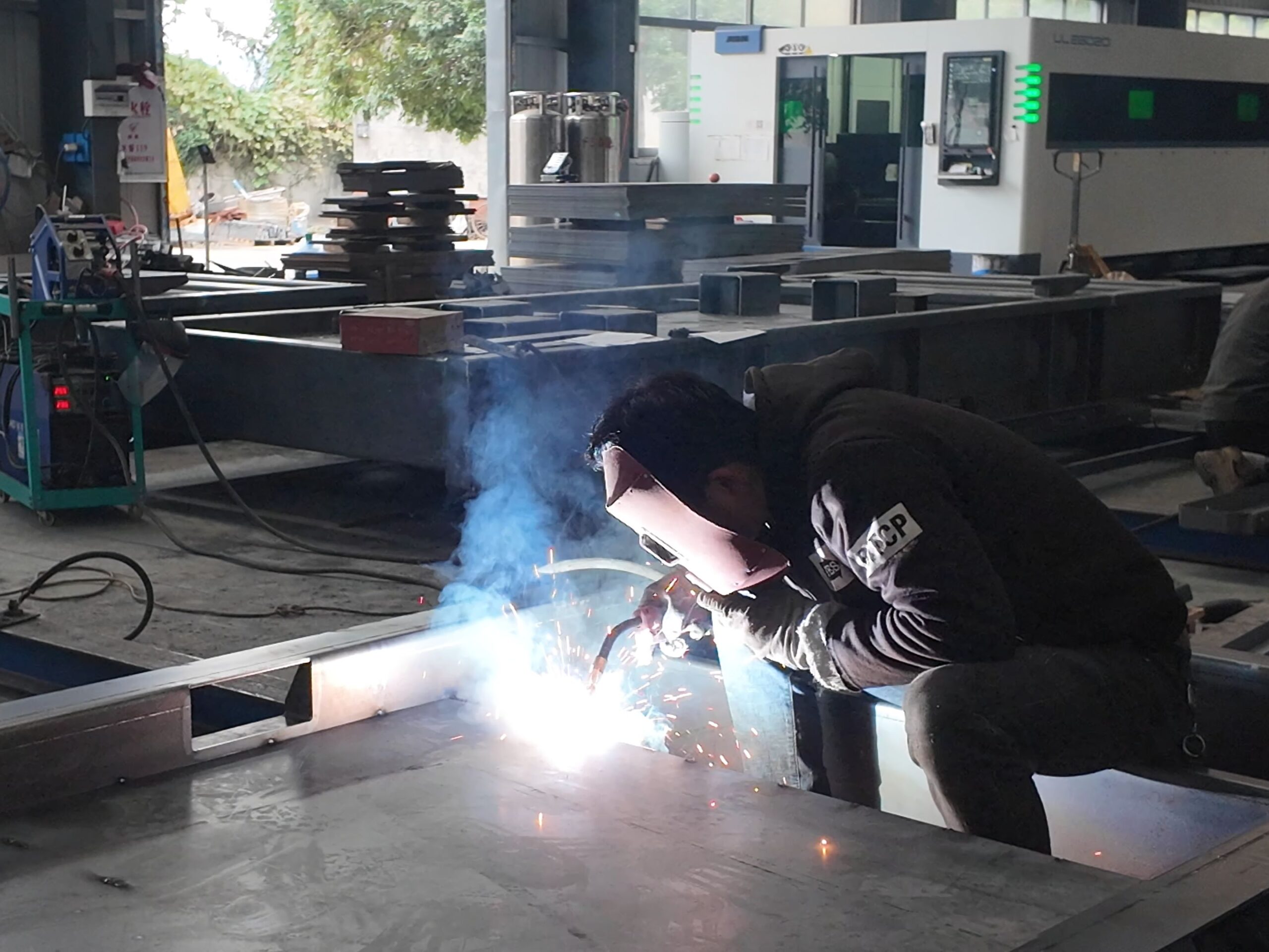 Usuper Power Welding for Generator Base