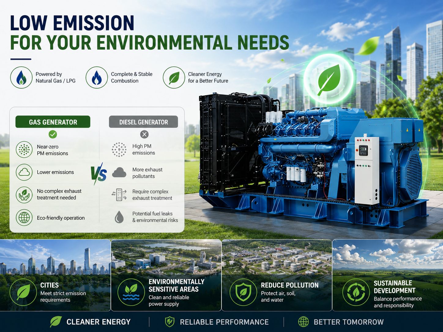 Clean and Low Emission for Your Environmental Protection Needs