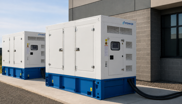 Parallel generator connected to load