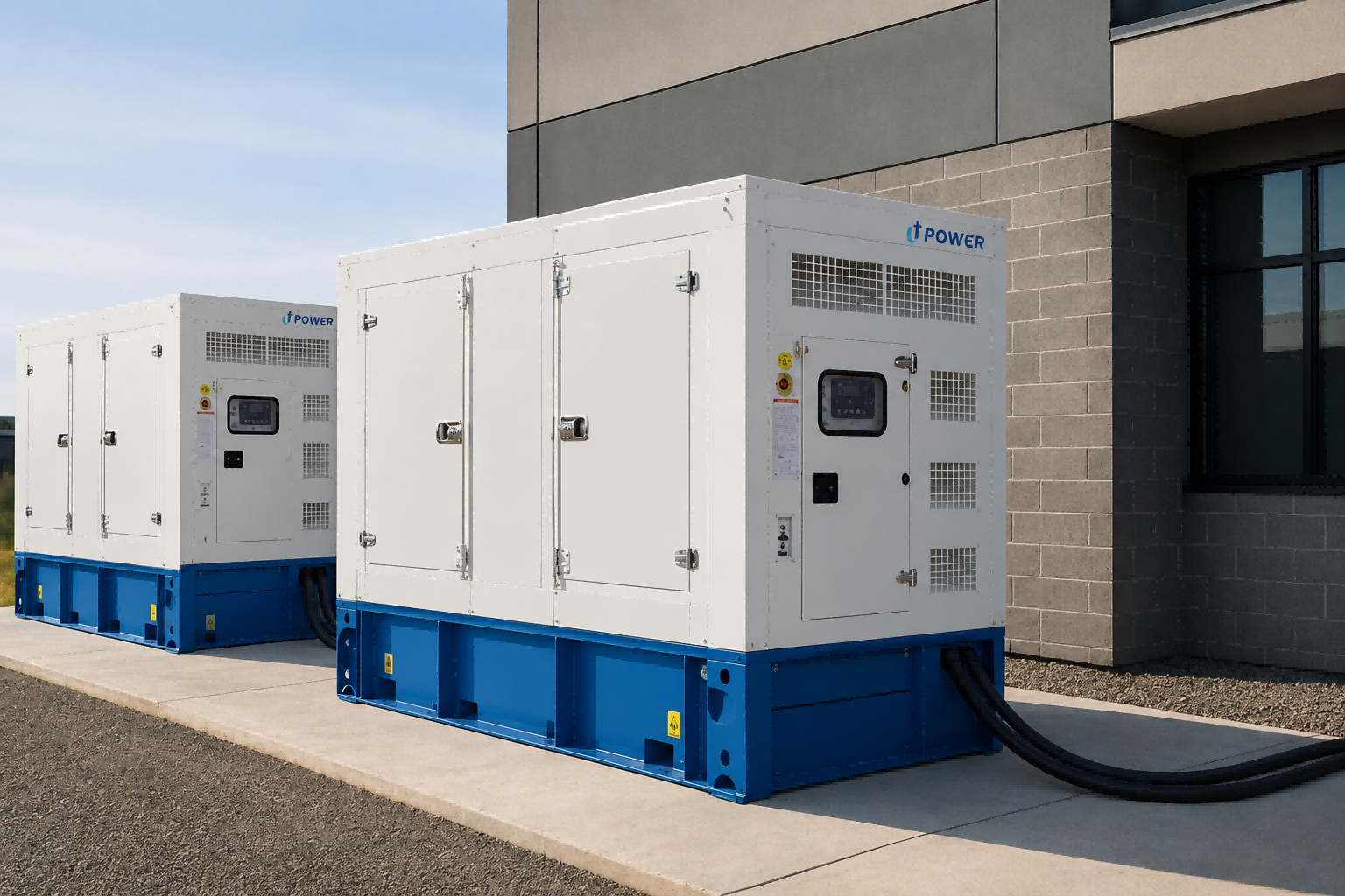 Parallel generator connected to load